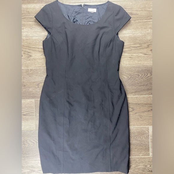 Tahari ASL black mini dress size 10 - Picture 1 of 6